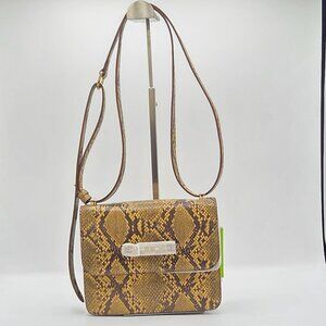 Women's Brown/Beige Snake Crossbody bag
